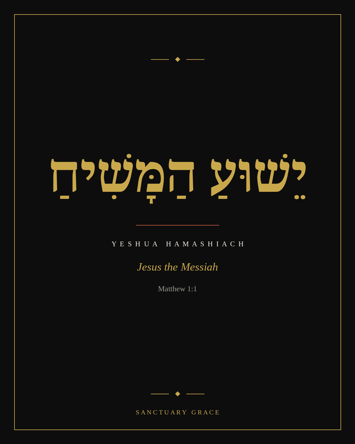 Yeshua HaMashiach wall art, Jesus the Messiah